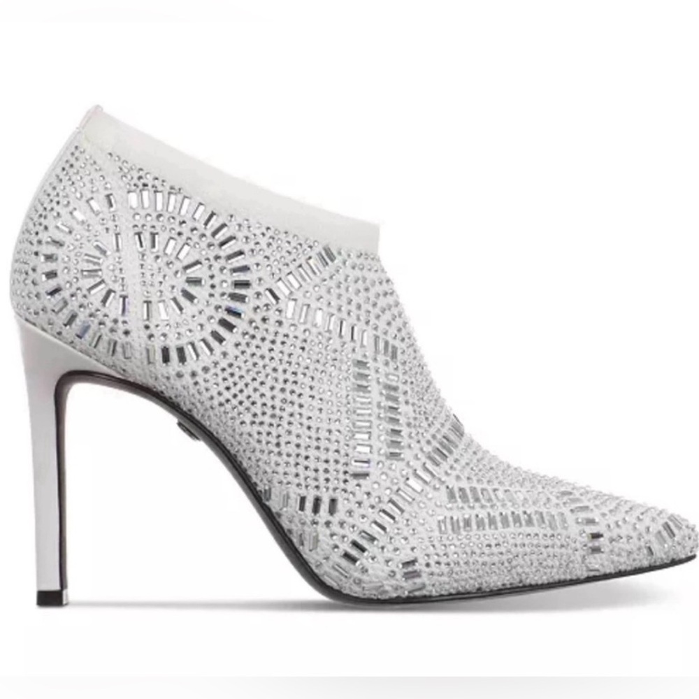 Thalia Sodi Silver Embellished Heels